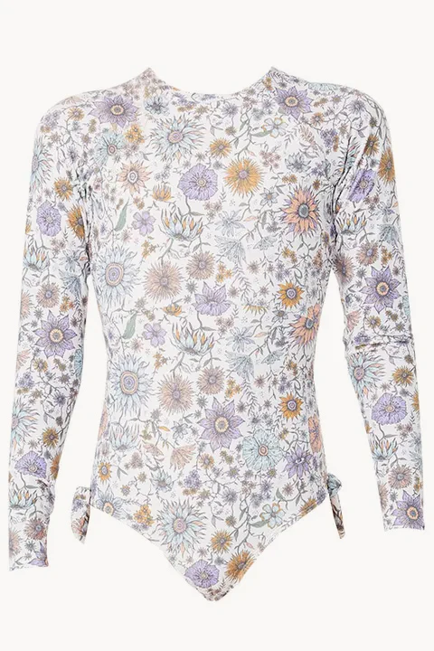 Girls Cosmic Long Sleeve Sunsuit - Image 3