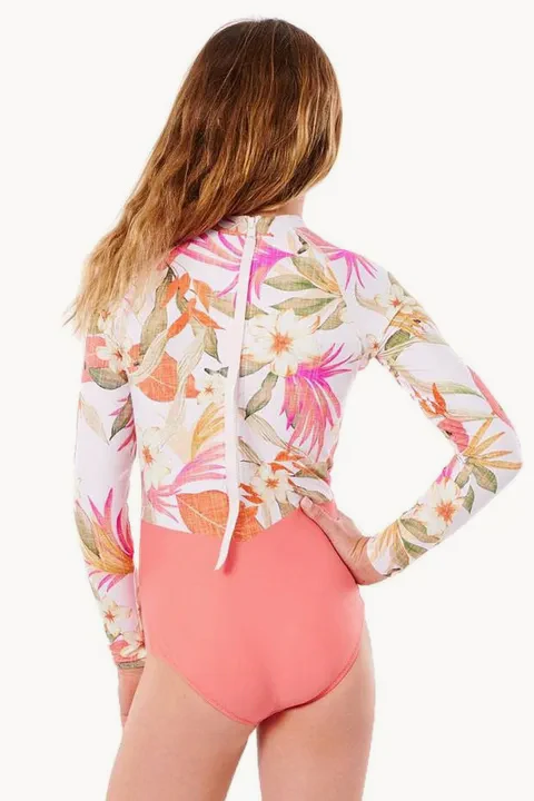 Girls Long Sleeve Sunsuit - Image 2
