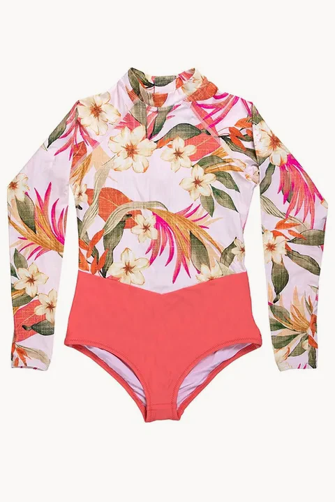 Girls Long Sleeve Sunsuit - Image 3