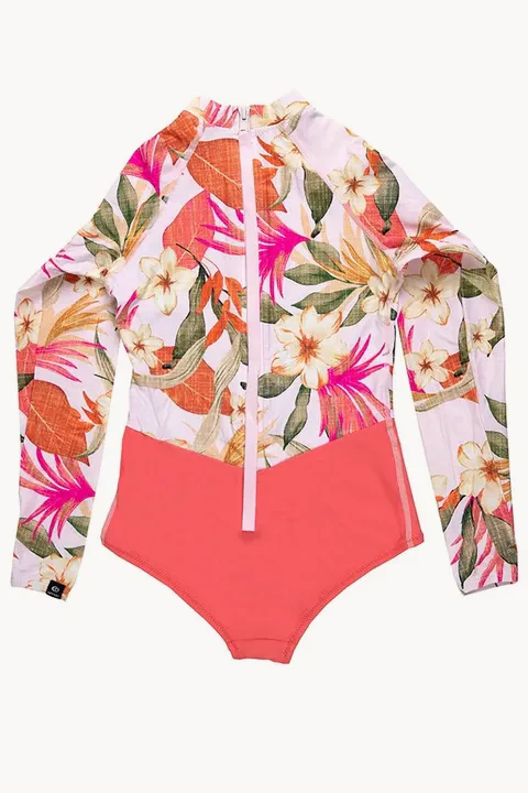 Girls Long Sleeve Sunsuit - Image 4