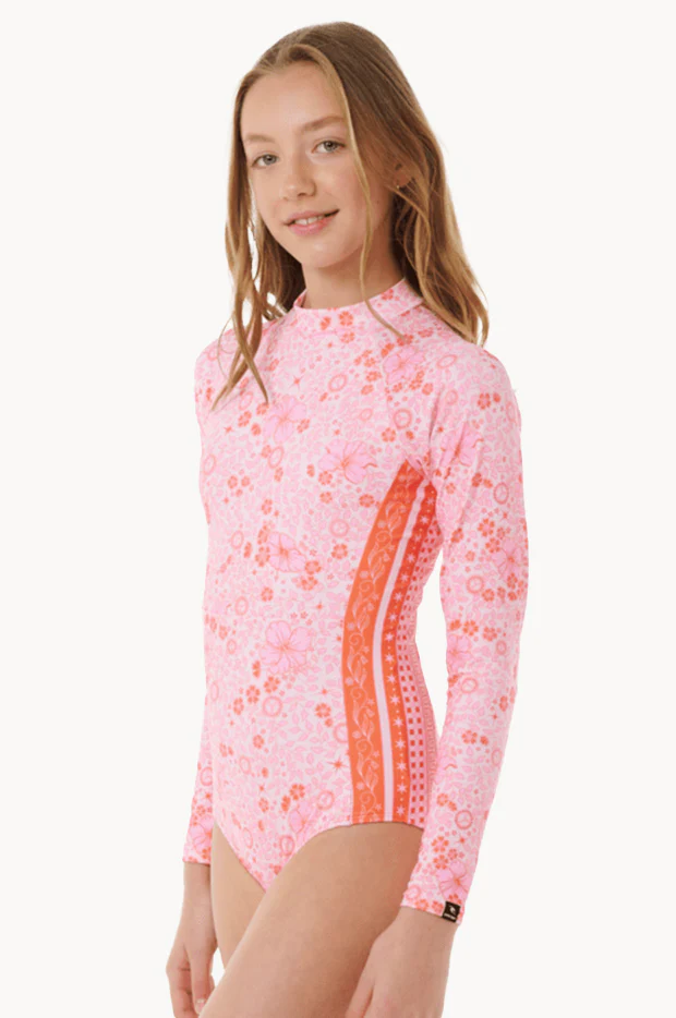 Girls Summer Sol Long Sleeve Sunsuit - Image 2