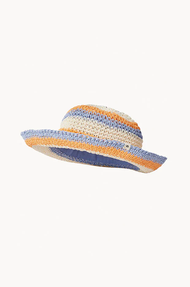 Girls Sun Stripe Crochet Hat - Image 2