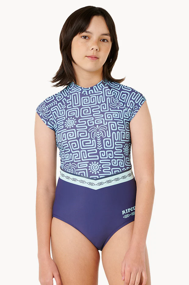 Girls Sunset Luau Sunsuit