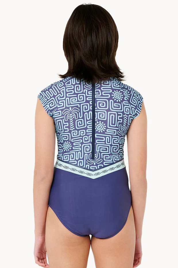 Girls Sunset Luau Sunsuit - Image 2
