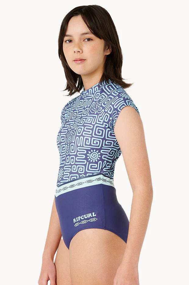 Girls Sunset Luau Sunsuit - Image 3