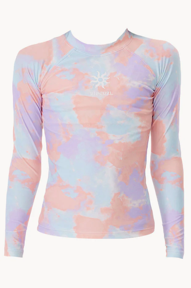 Girls Surf Check Tie Dye Suntop - Image 2