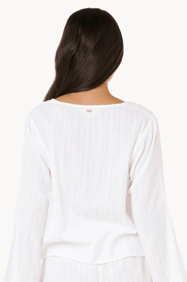 Haze Tie Front Long Sleeve Top - Image 2