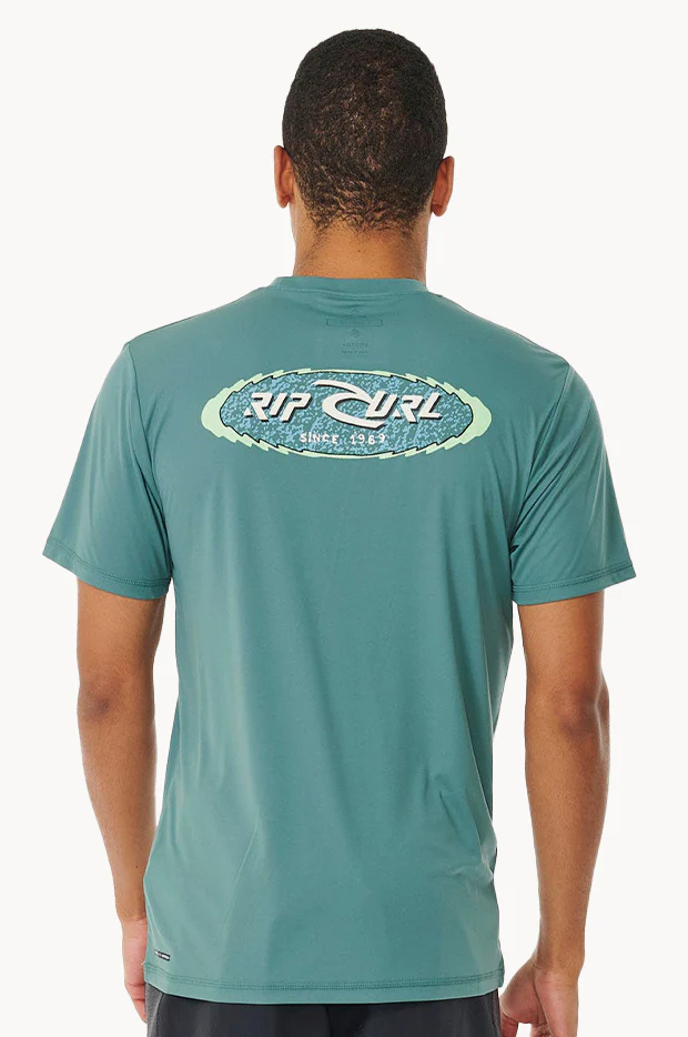 Mens Fader Oval Surflite Short Sleeve Suntop - Image 2