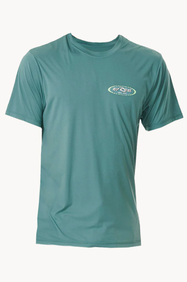Mens Fader Oval Surflite Short Sleeve Suntop - Image 3