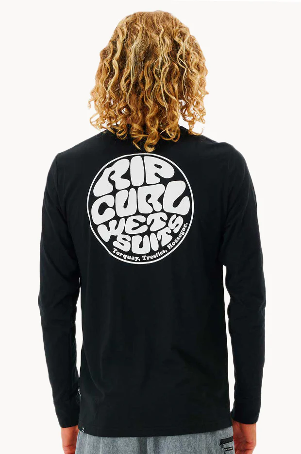 Mens Icons Of Surf Long Sleeve Rash Top - Image 2