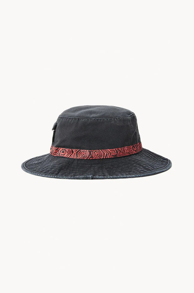 Mens Solid Rock Wide Brim Hat - Image 3