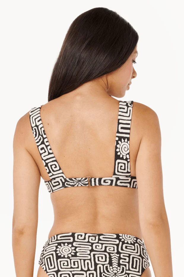 Sunset Jacquard Deep V Top - Image 2