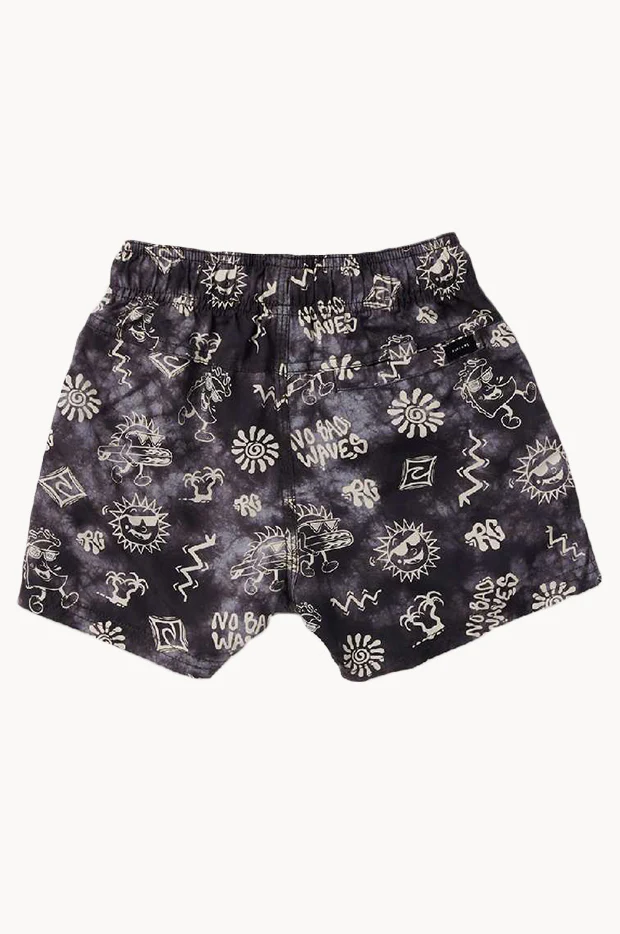 Toddler Boys Micro Waves Dye Volley Boardshort - Image 3