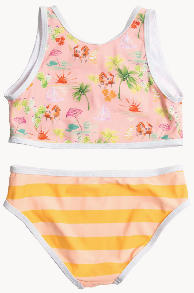 Toddler Girls Vacation Club High Neck Crop Set - Image 2