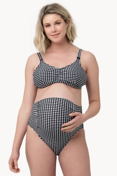 Check Nursing Bikini Set