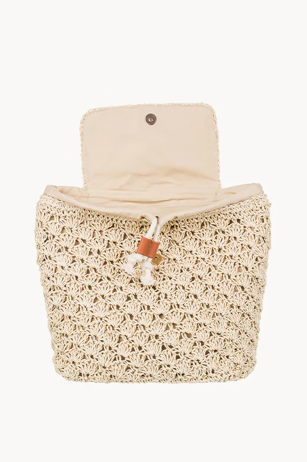 Coco Passion Straw Backpack - Image 2