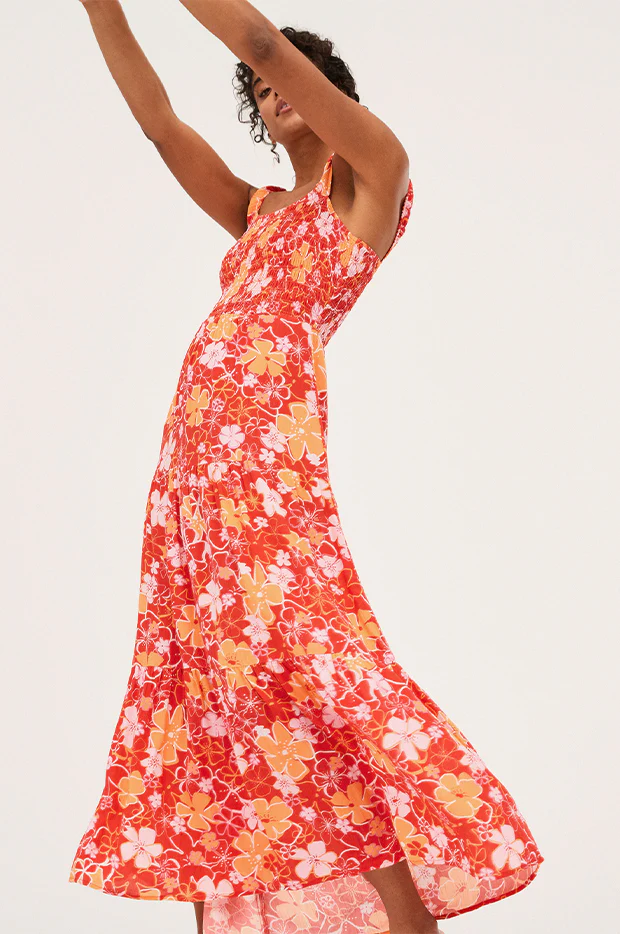 Floral Rosie Waves Midi Dress - Image 3