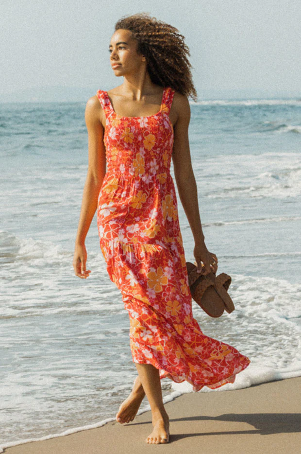 Floral Rosie Waves Midi Dress - Image 4