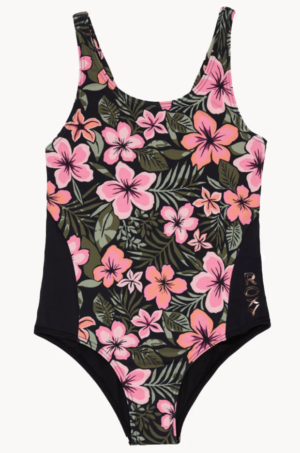 Girls Active Floral One Piece