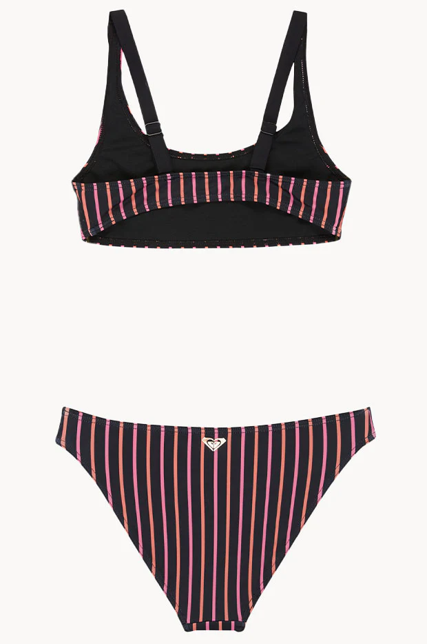Girls Active Stripe Bralette Set - Image 2