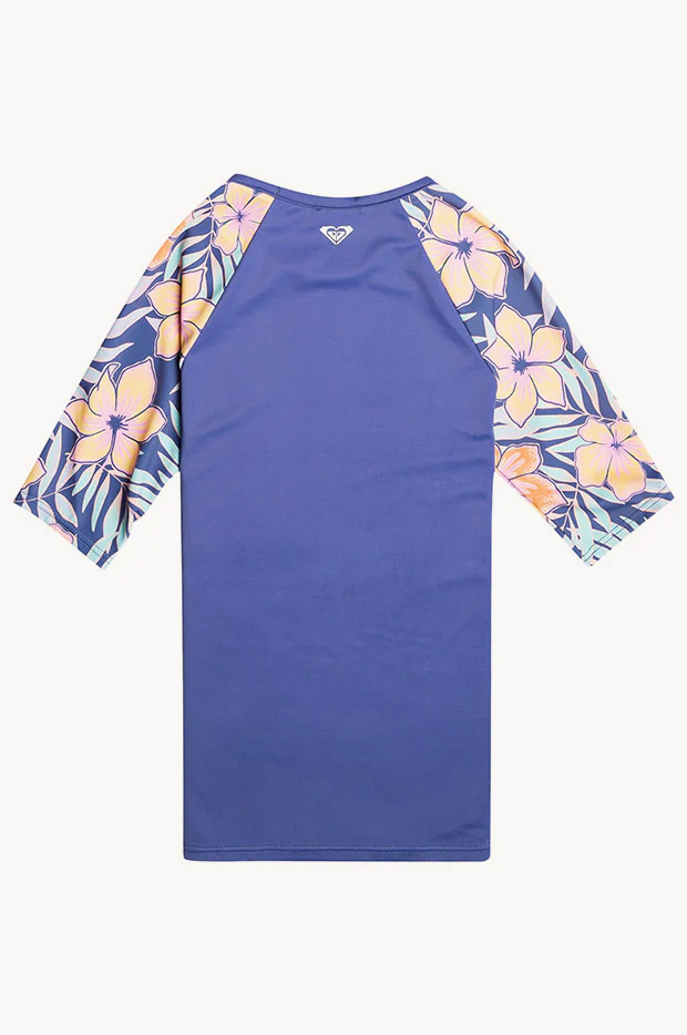 Girls Funky Palm Short Sleeve Suntop - Image 2