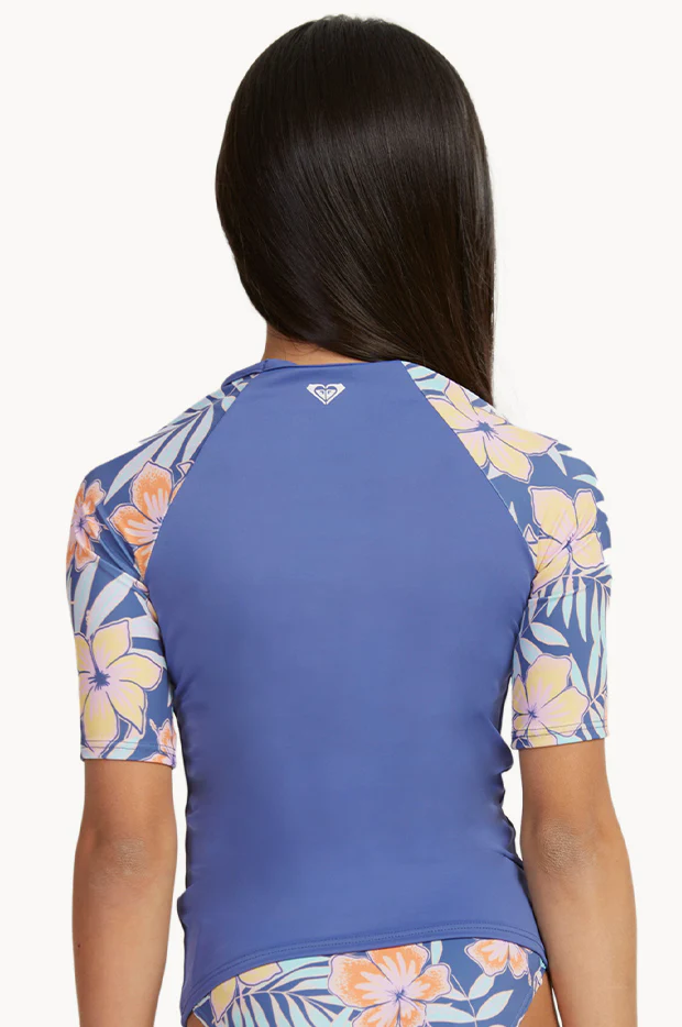 Girls Funky Palm Short Sleeve Suntop - Image 4