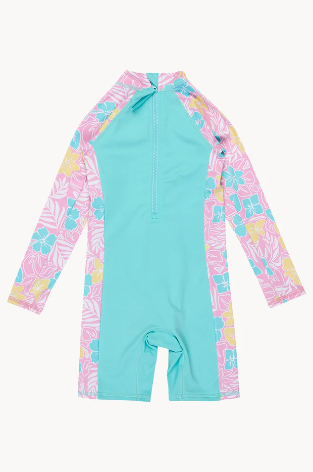 Girls Hibiscus Jam Tropical Square Spring Suit - Image 2