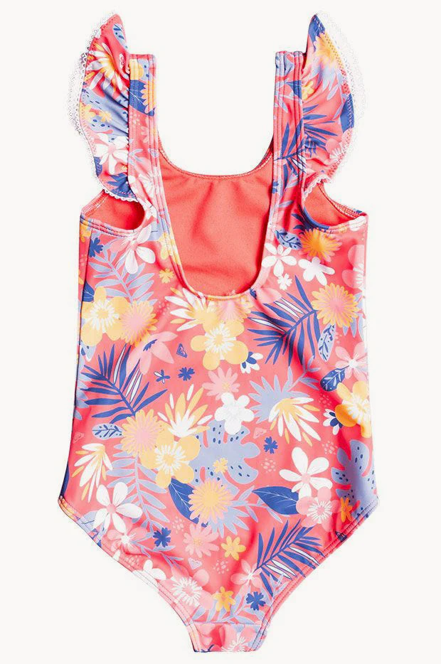 Girls Hibiscus Party One Piece - Image 2