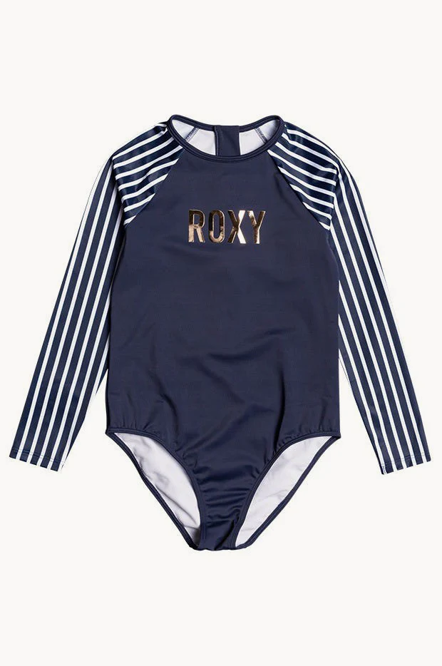 Girls Line Up Stripe Sunsuit