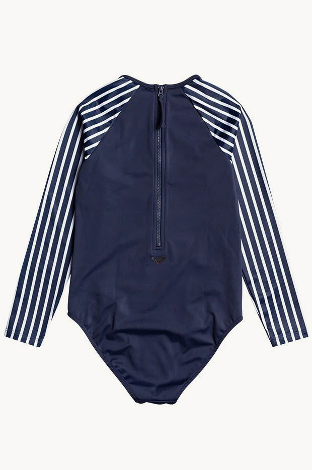 Girls Line Up Stripe Sunsuit - Image 2