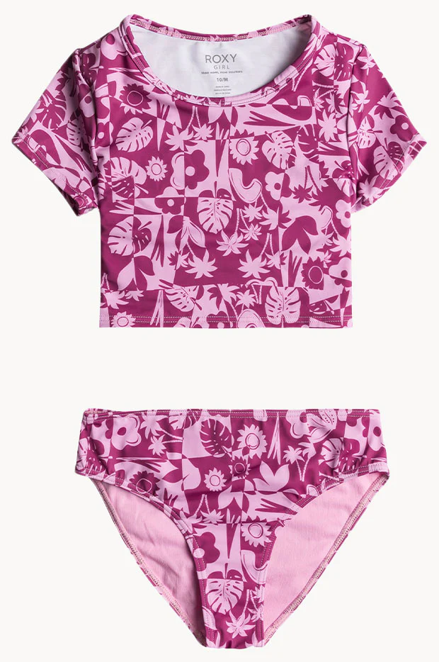 Girls Slice Of Paradise Crop Set
