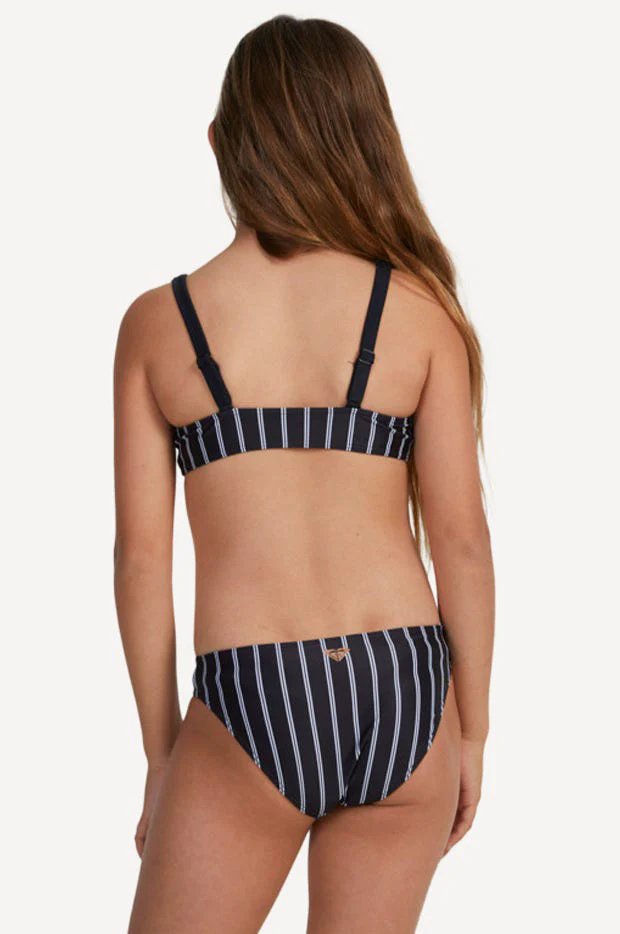 Girls Stripe Swim For Good Time Crop Set - Image 2