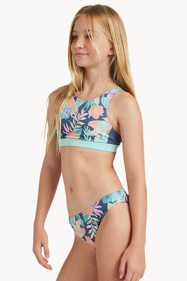 Girls Tropical Active Crop Set - Image 4
