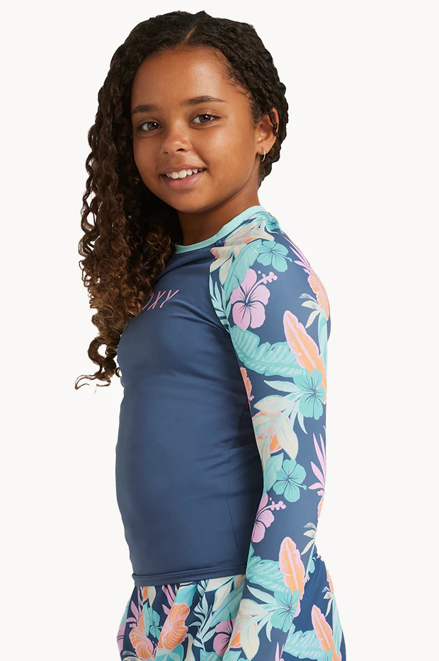 Girls Tropical Active Long Sleeve Suntop - Image 2