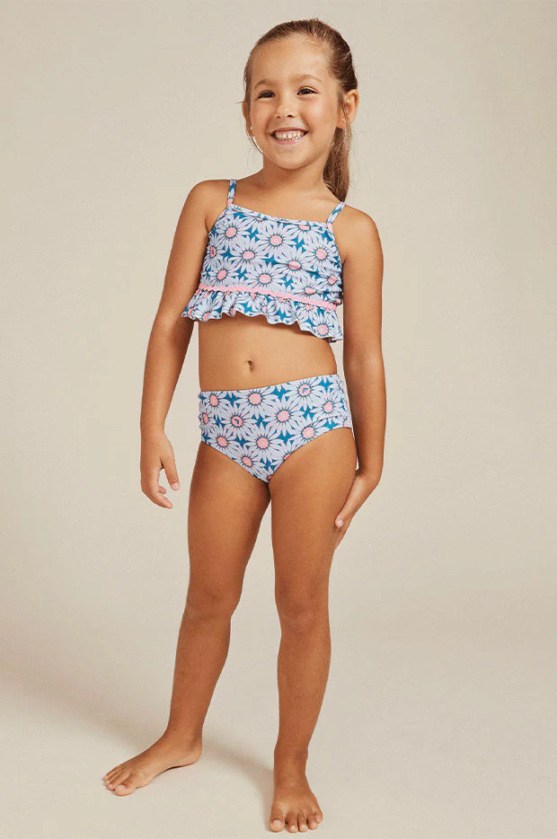 Toddler Girls Bold Florals Crop Set