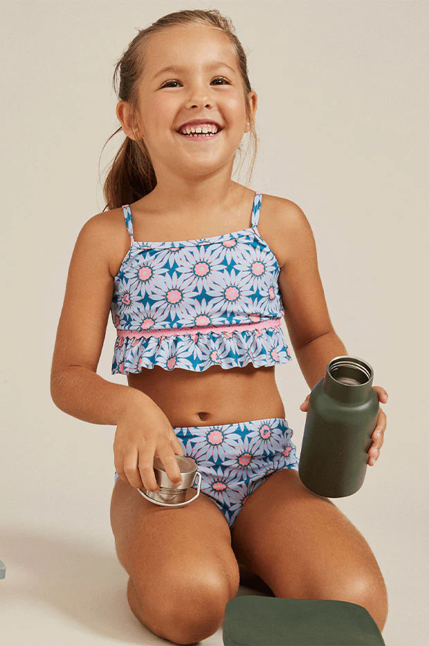 Toddler Girls Bold Florals Crop Set - Image 2