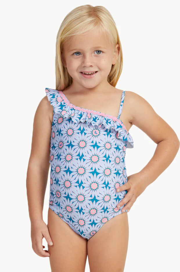 Toddler Girls Bold Florals One Piece