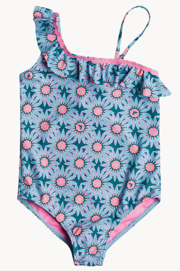 Toddler Girls Bold Florals One Piece - Image 3
