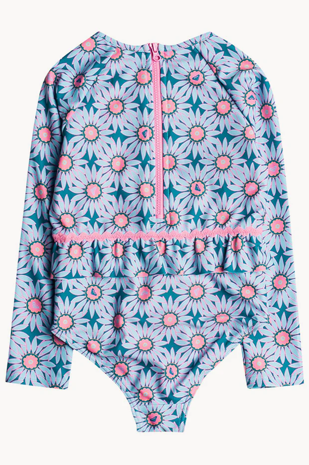 Toddler Girls Bold Florals Sunsuit - Image 2