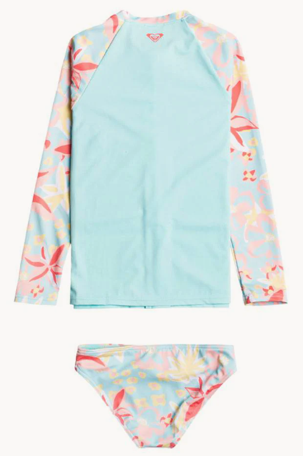 Toddler Girls Holiday Flower Rashie Set - Image 2