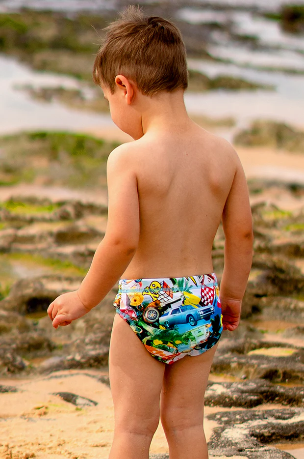 Boys Mash Up Swim Nappy - Image 2