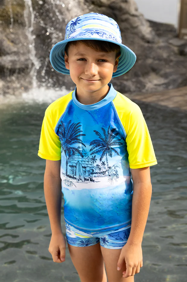 Boys Shipwrecked Reversible Sunhat - Image 2