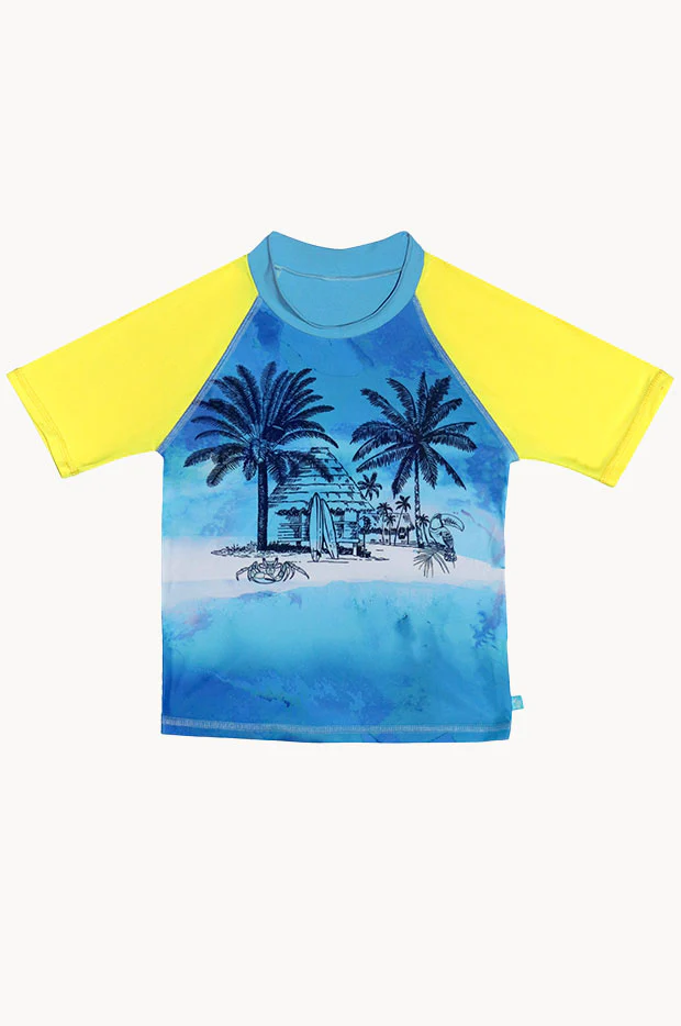 Boys Shipwrecked Short Sleeve Suntop - Image 3