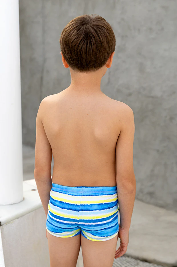 Boys Shipwrecked Stripe Euroleg Trunk - Image 3