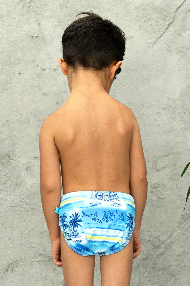 Boys Shipwrecked Swim Nappy - Image 3