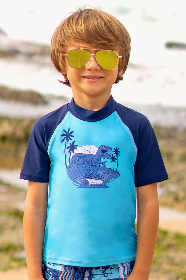 Boys Tiki Short Sleeve Suntop