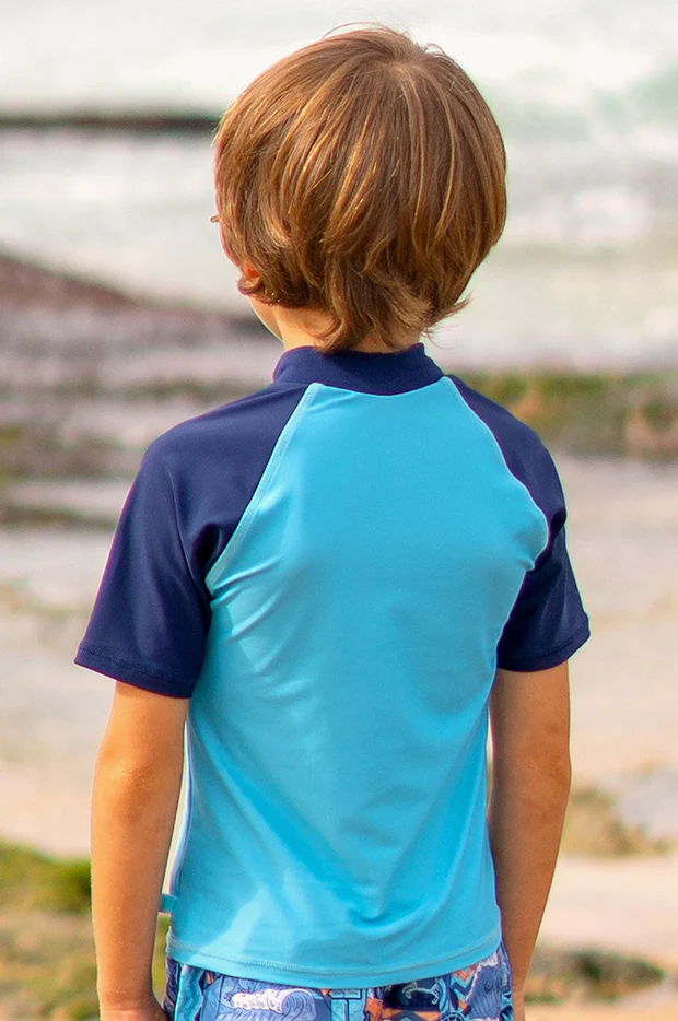 Boys Tiki Short Sleeve Suntop - Image 2