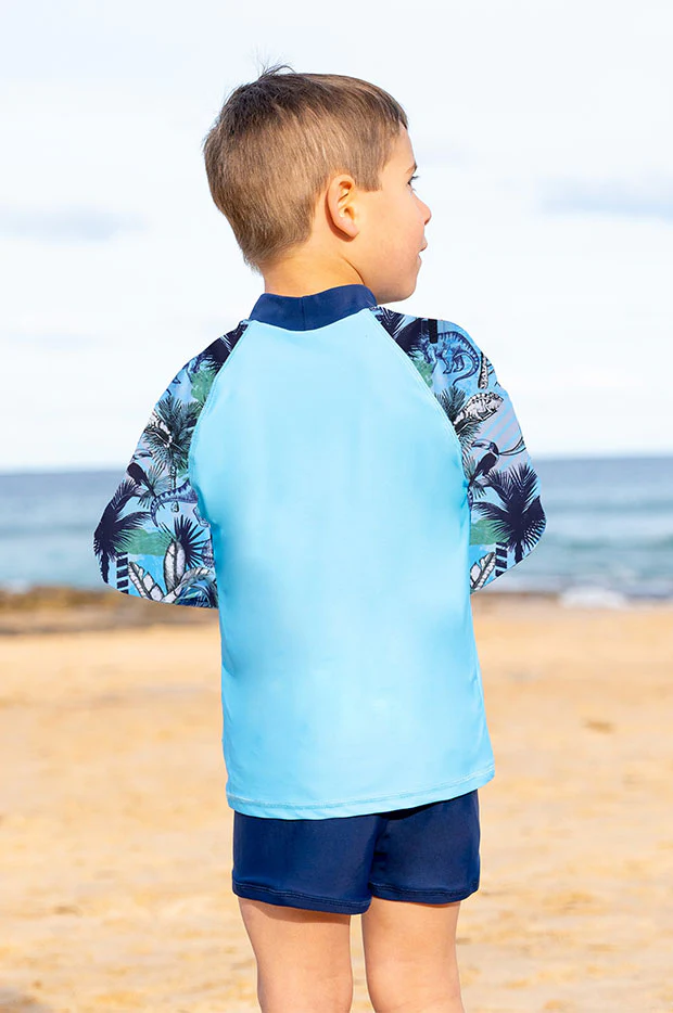Boys Urban Jungle Long Sleeve Suntop Set - Image 3