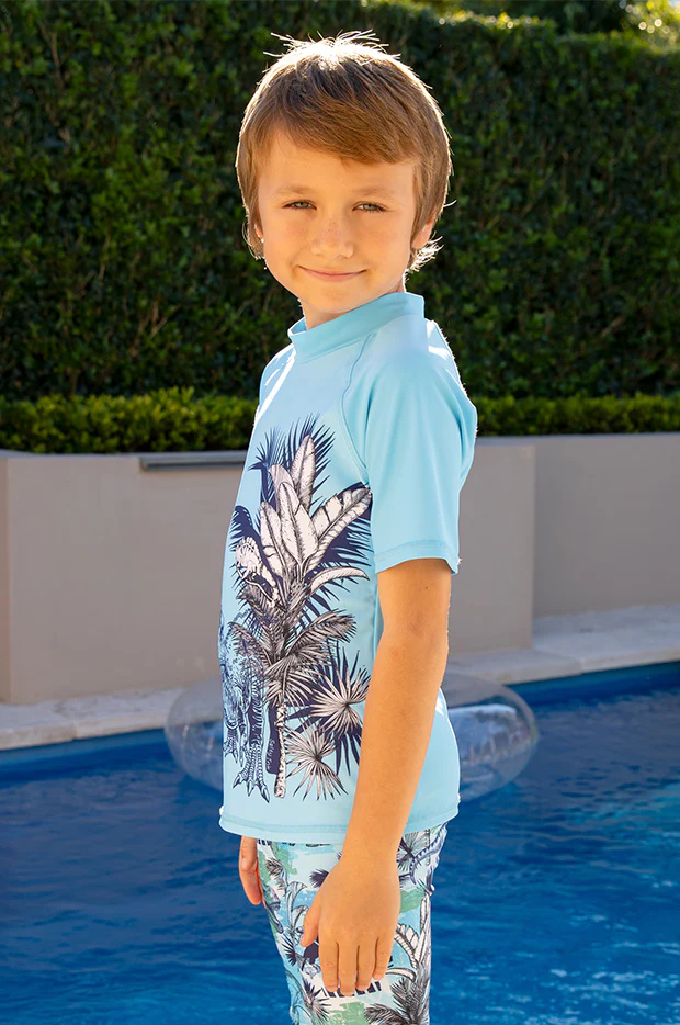 Boys Urban Jungle Short Sleeve Suntop - Image 3