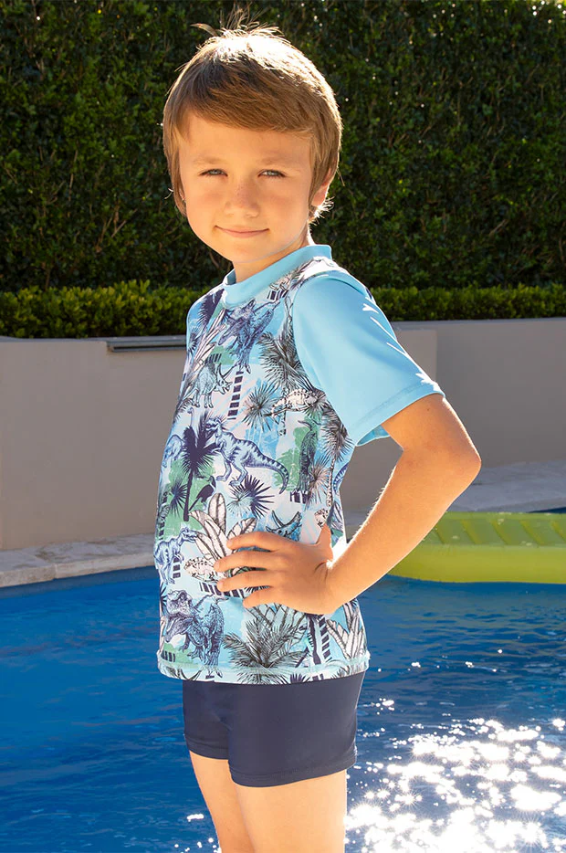 Boys Urban Jungle Short Sleeve Suntop Set - Image 3